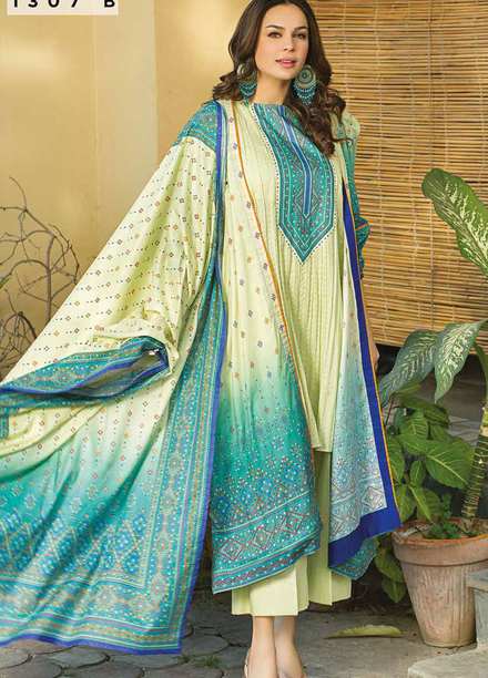 Five Star Printed Lawn Suits Unstitched 3 Piece FS22CL D-1307B - Summer Collection