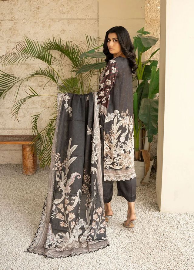 Fluer Prints by Ziara Printed Cambric Suits Unstitched 3 Piece ZI25FP Bella - Summer Collection