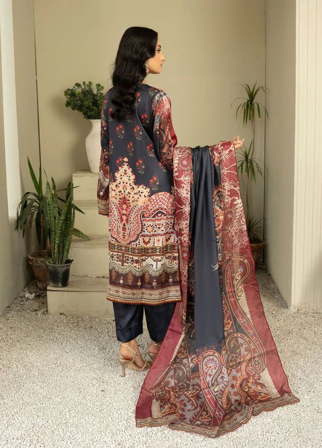 Fluer Prints by Ziara Printed Cambric Suits Unstitched 3 Piece ZI25FP Sophia - Summer Collection