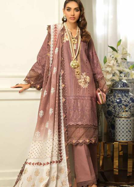Gul Ahmed Embroidered Lawn Suits Unstitched 3 Piece GA22PF DN-22044 - Summer Collection