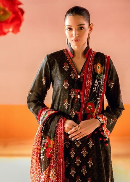 Gul Ahmed Printed Lawn Suits Unstitched 3 Piece CL62055 - Summer Collection