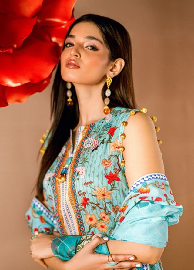 Gul Ahmed Printed Lawn Suits Unstitched 3 Piece CL62059 - Summer Collection