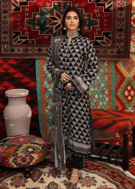 Pure Joy of Winter By Gul Ahmed Printed Linen Suits Unstitched 3 Piece GA22PJ LT-12019 A - Winter Collection