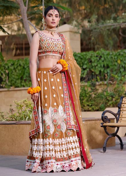 Gul-e-Mehnaaz By Hadia Eman Embroidered Chiffon Suits Unstitched 3 Piece HE22GM HEC-07 - Luxury Collection