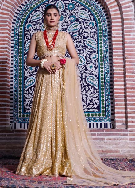 Gul-e-Mehnaaz By Hadia Eman Embroidered Chiffon Suits Unstitched 3 Piece HE22GM HEC-08 - Luxury Collection