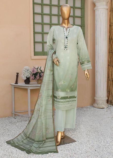 Oriental By HZ Textiles Embroidered Lawn Suits Unstitched 3 Piece HZ23OC OC-15893 - Summer Collection