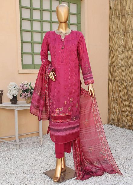 Oriental By HZ Textiles Embroidered Lawn Suits Unstitched 3 Piece HZ23OC OC-15900 - Summer Collection