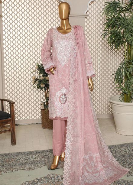 HZ Textiles Embroidered Lawn Suits Unstitched 3 Piece HZ23PCH-4 PEC-2317 - Summer Collection