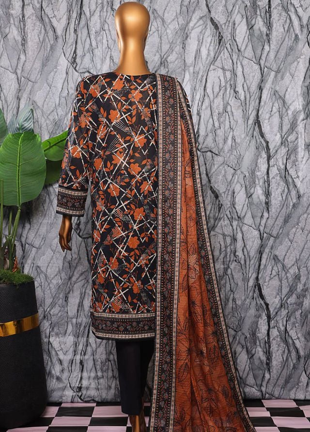 Hz Textiles Printed Lawn Suits Unstitched 3 Piece PPC-601 - Summer Collection