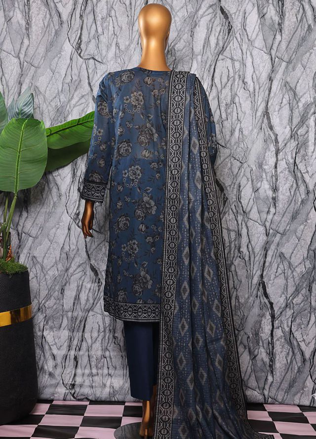 Hz Textiles Printed Lawn Suits Unstitched 3 Piece PPC-602 - Summer Collection