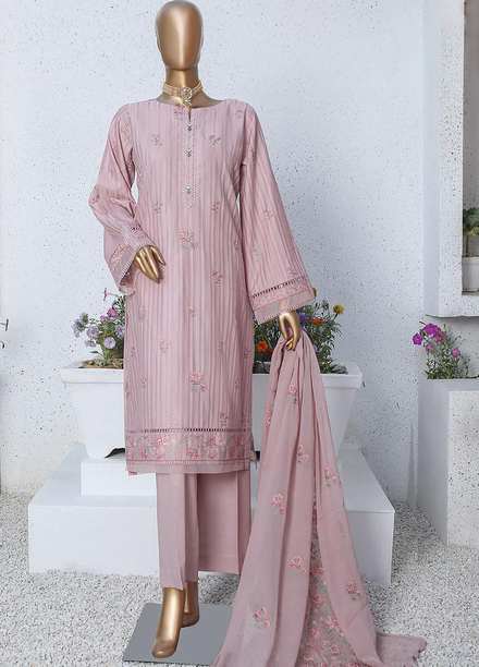 HZ Textiles Embroidered Cotton Suits Unstitched 3 Piece HZ23TF TFE-04 - Festive Collection