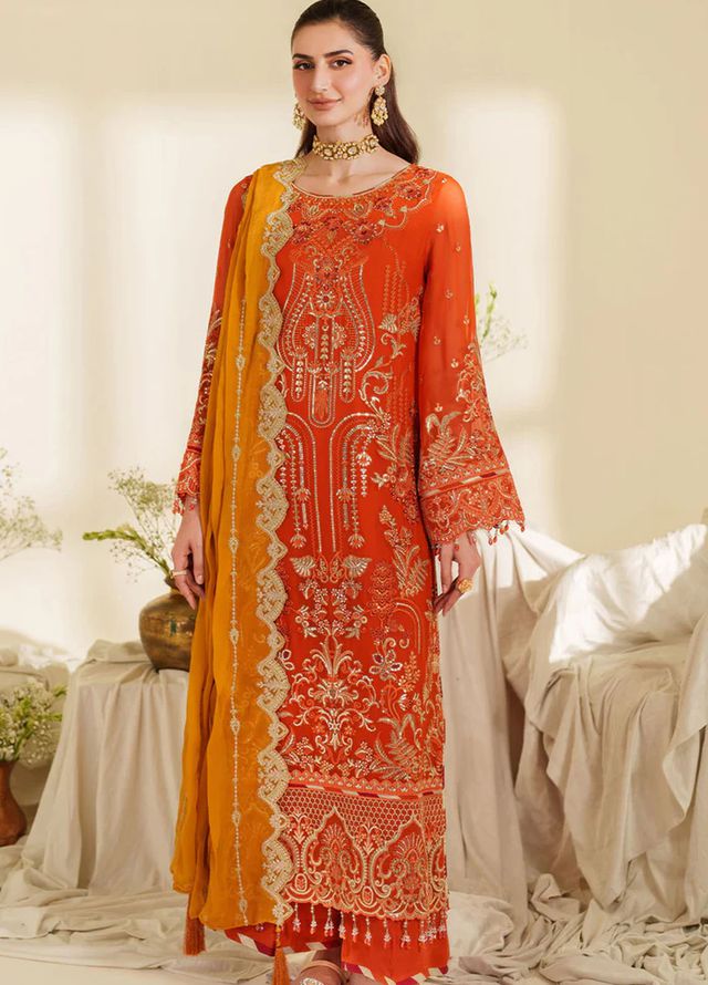 Imrozia Pret Embroidered Chiffon 3 Piece Suit M-100 Sira