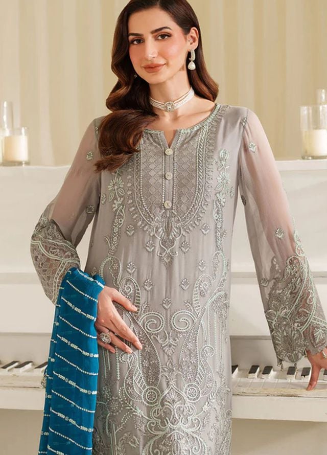 Imrozia Pret Embroidered Chiffon 3 Piece Suit M-96 America
