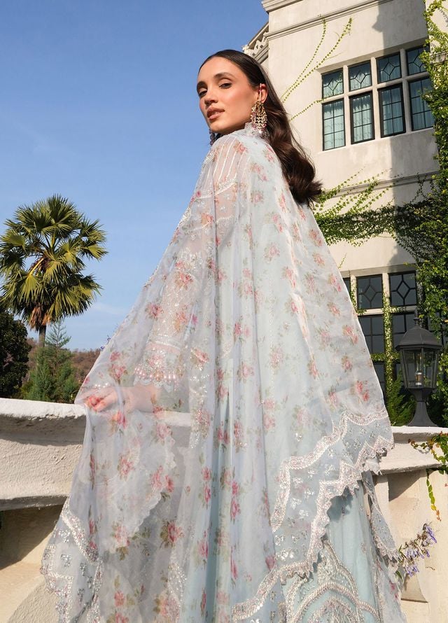 Inayat Embroidered Net Suits Unstitched 3 Piece INT25UF INFF-06 Kylon - Formals Collection