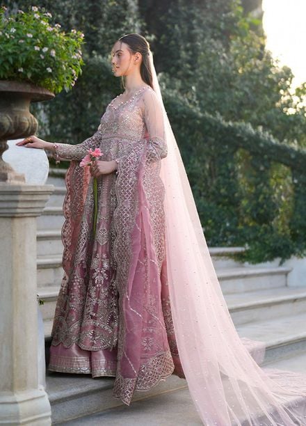 Inayat Embroidered Net Suits Unstitched 3 Piece INT25UF INFF-07 Elva - Formals Collection