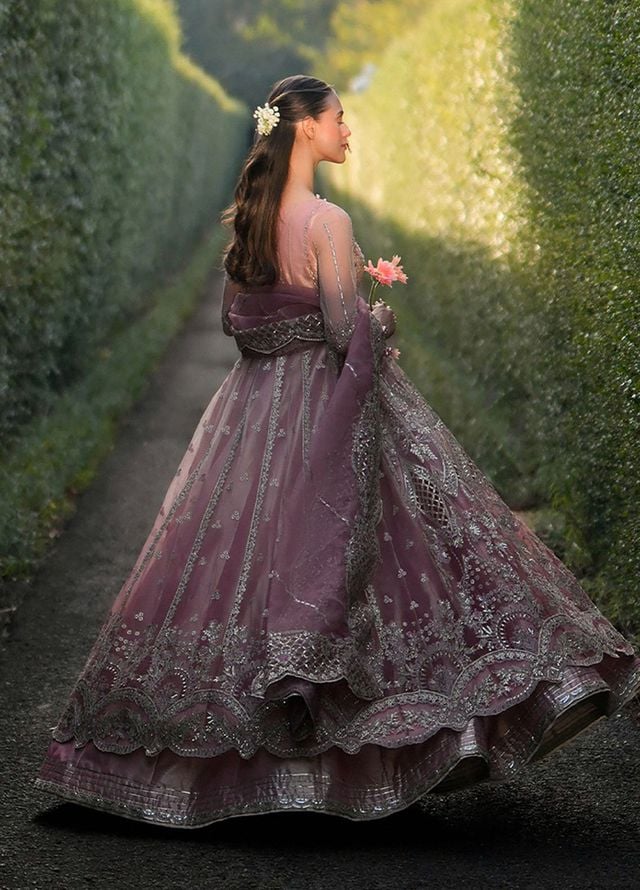 Inayat Embroidered Net Suits Unstitched 3 Piece INT25UF INFF-07 Elva - Formals Collection