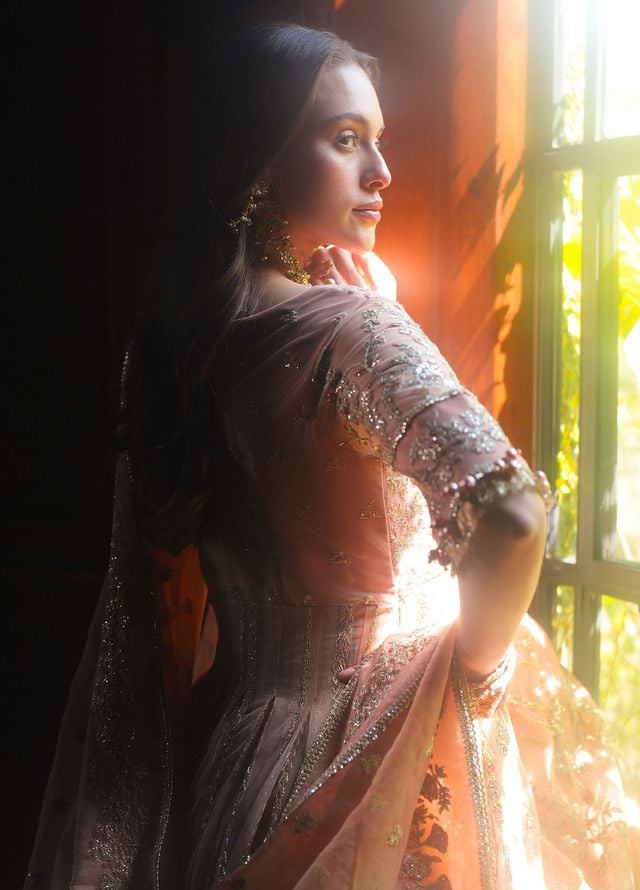 Inayat Embroidered Net Suits Unstitched 3 Piece INT25UF INFF-08 Haze - Formals Collection