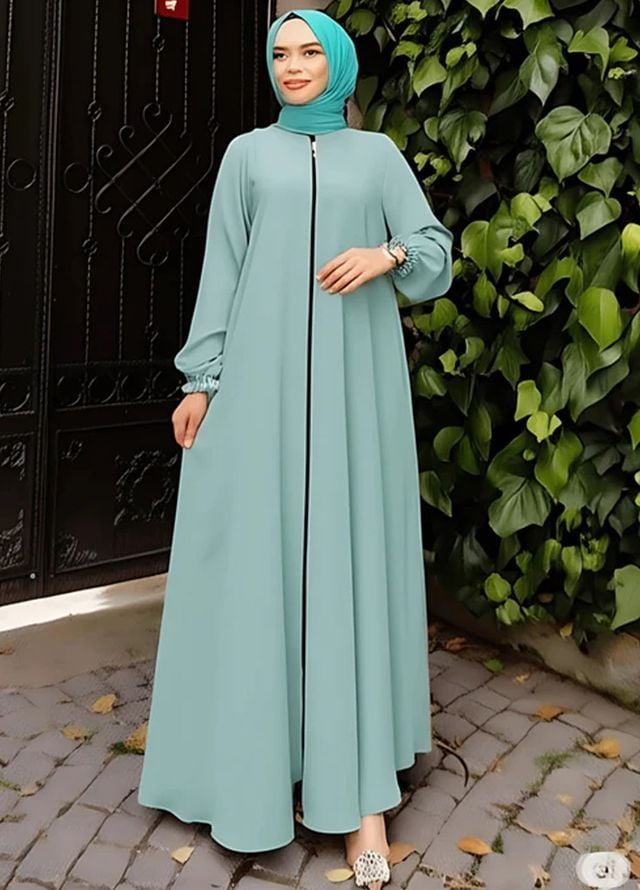 Insiya Pret Solid Georgette Abaya GQD0786