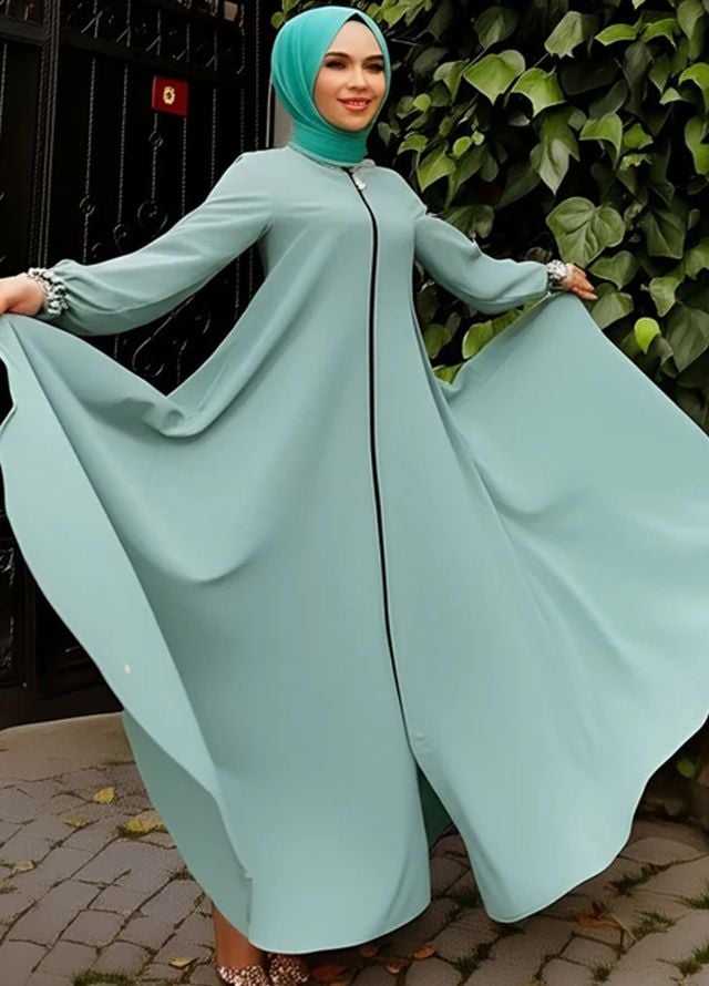 Insiya Pret Solid Georgette Abaya GQD0786