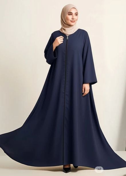 Insiya Pret Solid Georgette Abaya KEM0359