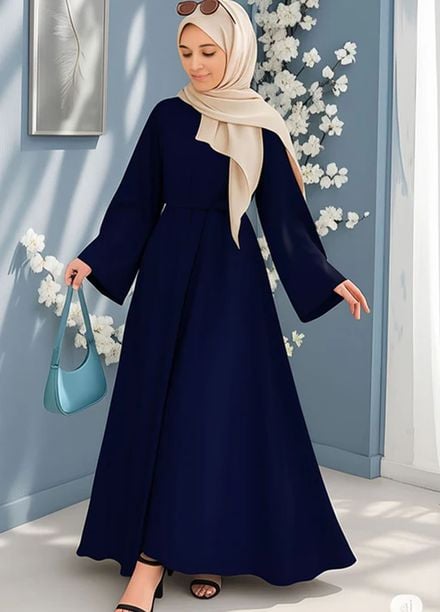 Insiya Pret Solid Nidha Abaya DGP0915