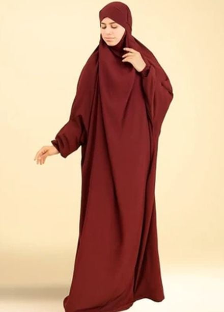 Insiya Pret Solid Nidha Namaz Chadar With Sleeves ZBF1580