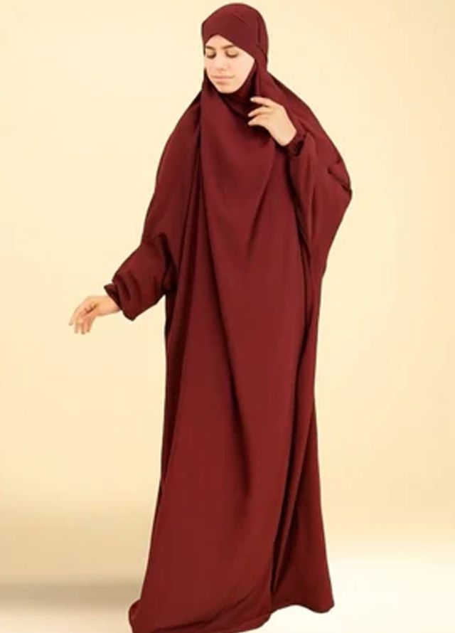 Insiya Pret Solid Nidha Namaz Chadar With Sleeves ZBF1580