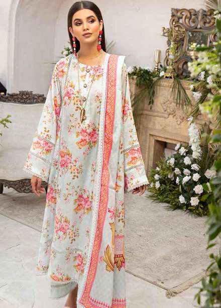 Crystal By Ittehad Textiles Printed Lawn Suits Unstitched 3 Piece ITD22CS LF-CL1-2201A - Summer Collection
