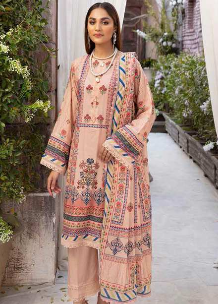 Crystal By Ittehad Textiles Printed Lawn Suits Unstitched 3 Piece ITD22CS LF-CL1-2208A - Summer Collection