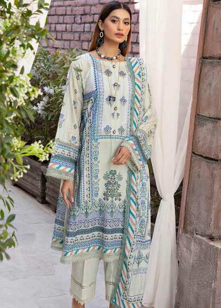 Crystal By Ittehad Textiles Printed Lawn Suits Unstitched 3 Piece ITD22CS LF-CL1-2208B - Summer Collection