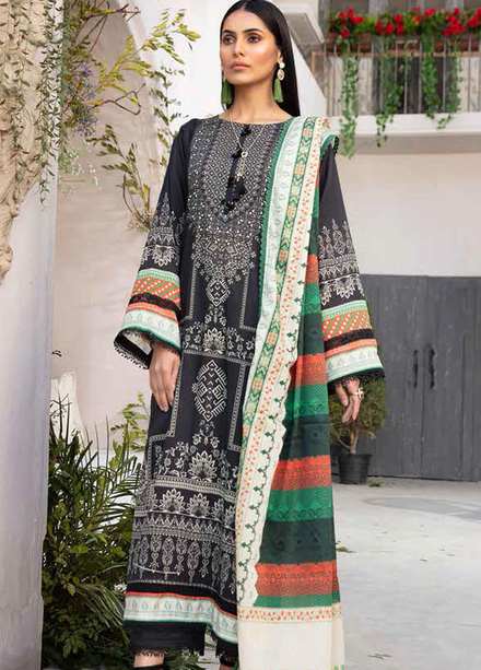 Crystal By Ittehad Textiles Printed Lawn Suits Unstitched 3 Piece ITD22CS LF-CL1-2225B - Summer Collection