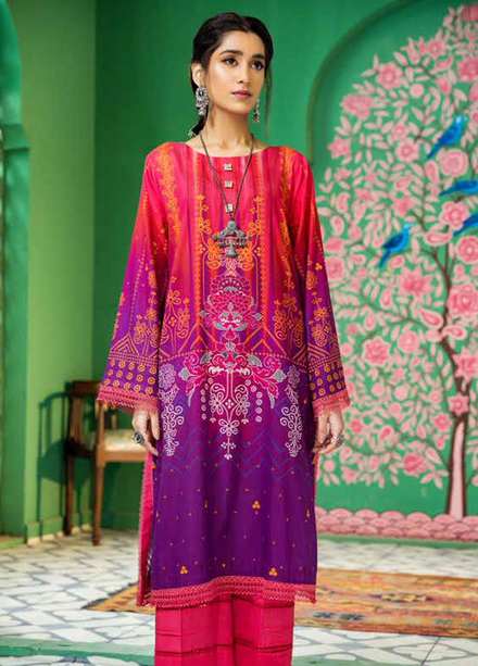 Ittehad Textiles Printed Lawn  Unstitched Kurti ITD22K DP-S1-2202 - Summer Collection