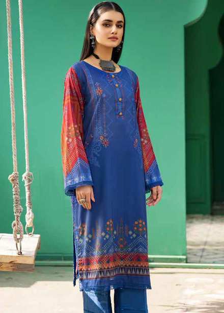 Ittehad Textiles Printed Lawn  Unstitched Kurti ITD22K DP-S1-2203 - Summer Collection