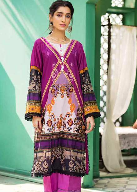 Ittehad Textiles Printed Lawn  Unstitched Kurti ITD22K DP-S1-2204 - Summer Collection