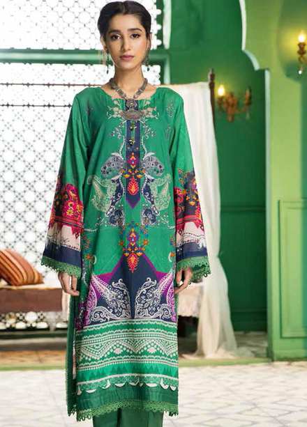 Ittehad Textiles Printed Lawn  Unstitched Kurti ITD22K DP-S1-2208 - Summer Collection