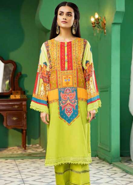 Ittehad Textiles Printed Lawn  Unstitched Kurti ITD22K DP-S1-2209 - Summer Collection