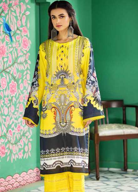 Ittehad Textiles Printed Lawn  Unstitched Kurti ITD22K DP-S1-2211 - Summer Collection
