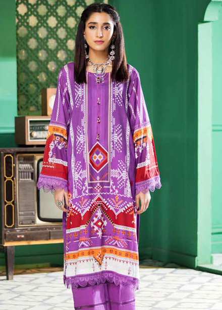 Ittehad Textiles Printed Lawn  Unstitched Kurti ITD22K DP-S1-2214 - Summer Collection