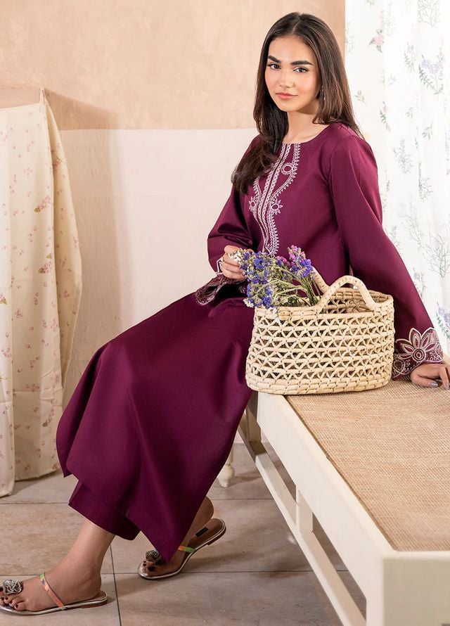 Izel Pret Embroidered Cotton 2 Piece Suit Eden