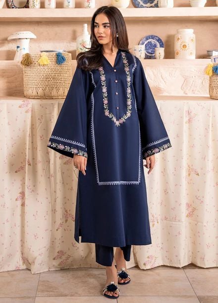 Izel Pret Embroidered Cotton 2 Piece Suit Ellery