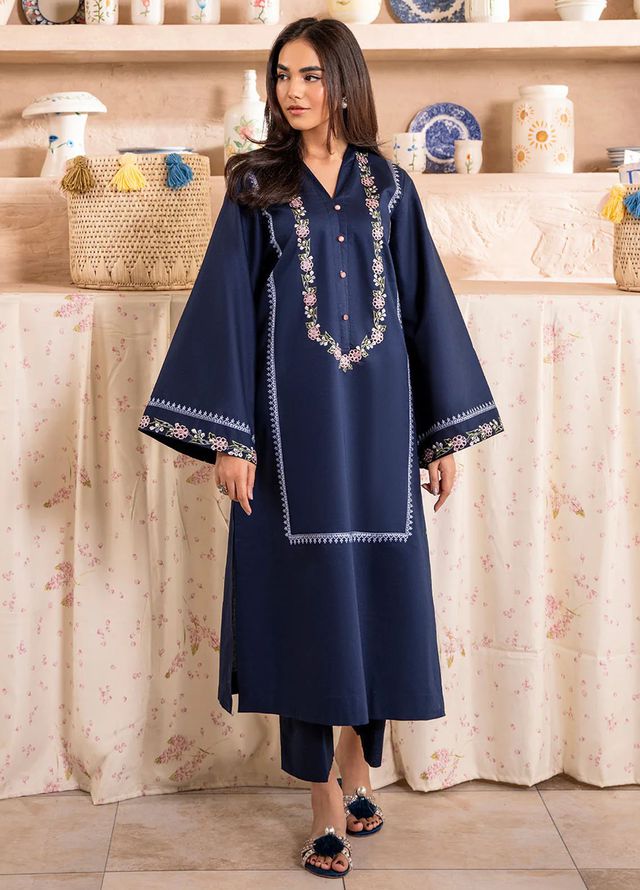 Izel Pret Embroidered Cotton 2 Piece Suit Ellery