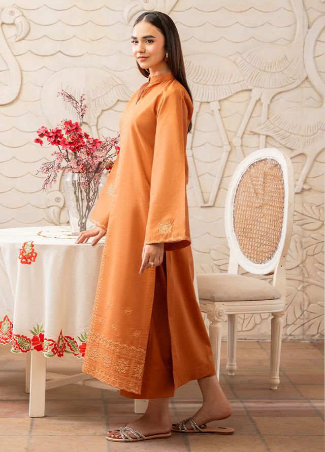 Izel Pret Embroidered Cotton 2 Piece Suit Henley