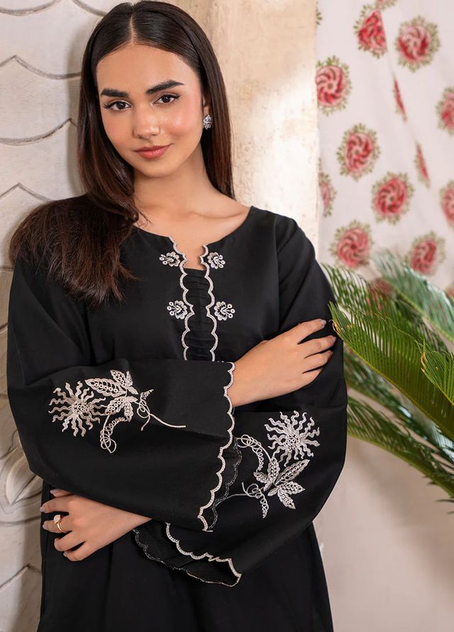 Izel Pret Embroidered Cotton 2 Piece Suit Thistle