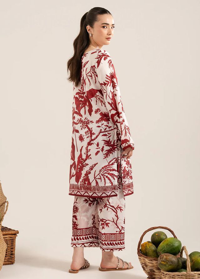 Izel Pret Printed Lawn 2 Piece Suit Dune