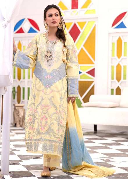 Jashan By Nuriyaa Embroidered Lawn Suits Unstitched 3 Piece NR22J Altash - Eid Collection