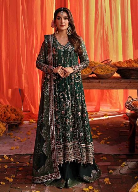 Jhoomro by Nureh Embroidered Chiffon Suits Unstitched 4 Piece NU25JF NL-83 - Formals Collection