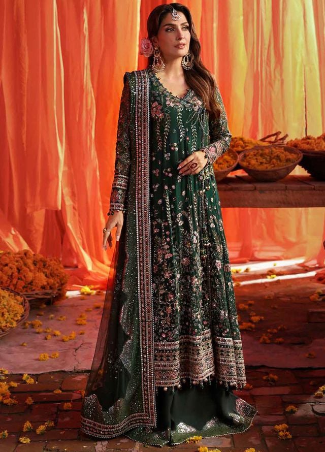 Jhoomro by Nureh Embroidered Chiffon Suits Unstitched 4 Piece NU25JF NL-83 - Formals Collection
