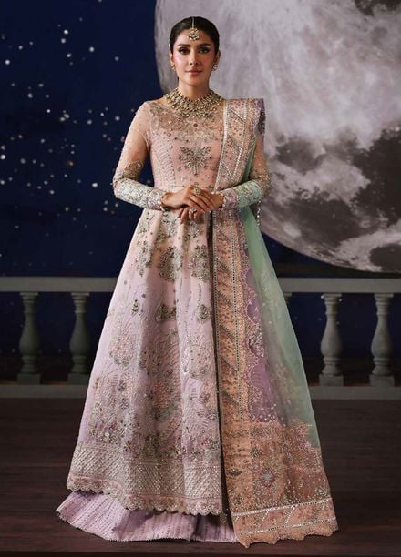 Jhoomro by Nureh Embroidered Organza Suits Unstitched 4 Piece NU25JF NL-81 A - Formals Collection