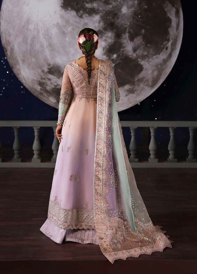 Jhoomro by Nureh Embroidered Organza Suits Unstitched 4 Piece NU25JF NL-81 A - Formals Collection