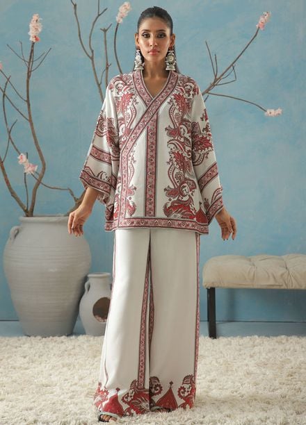 Kaira by Shamaeel Ansari Pret Embroidered Silk 2 Piece Suit KAI-02